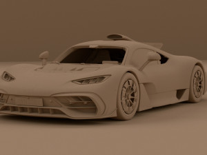 Mercedes AMG Project ONE 2023 3D मॉडल