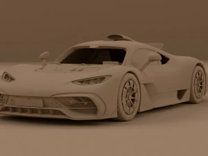 Mercedes AMG Project ONE 2023 3D Model