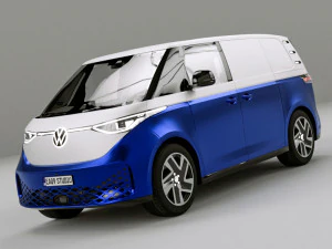 2024 VW ID バズ 3Dモデル