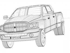 2005 Dodge Ram 3500 3D Model