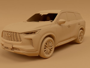 Infiniti QX60 2023 3D 모델