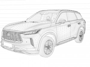 Infiniti QX60 2023 3D 모델