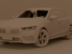 2023 Skoda Octavia Pro 3D 模型