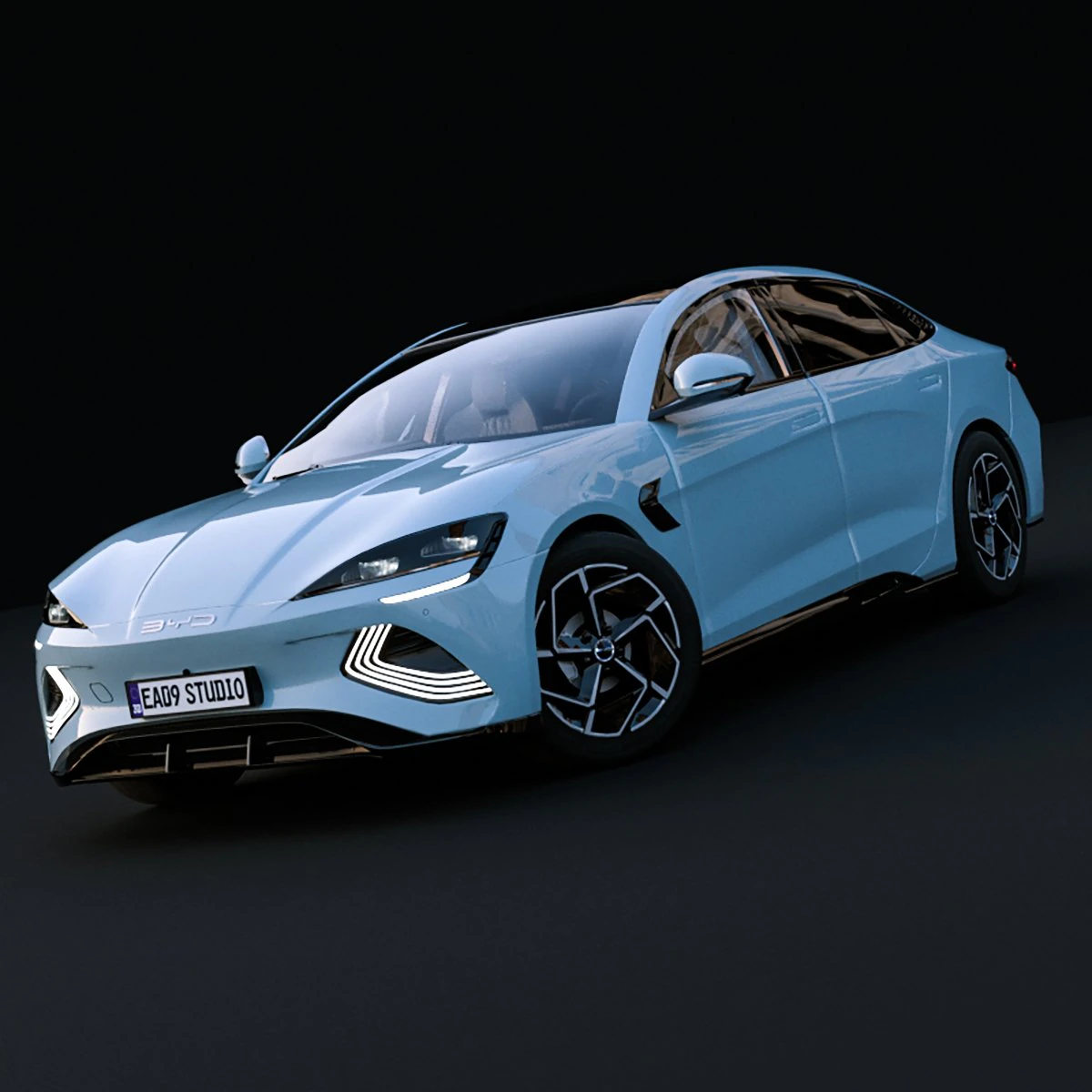 BYD Seal 2024 3D Model .c4d .max .obj .3ds .fbx .stl .blend 