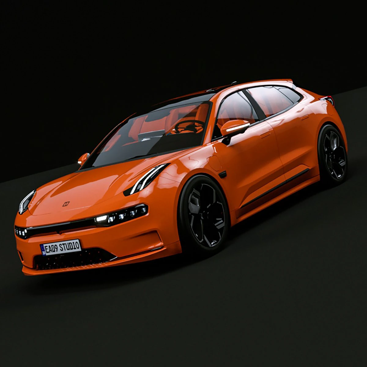 2023 Geely ZEEKR 001 3D Model .c4d .max .obj .3ds .fbx .stl .blend