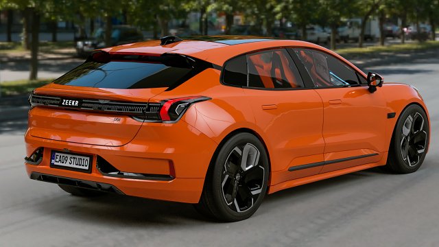 2023 Geely ZEEKR 001 3D Модель