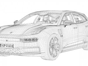 2023 Geely ZEEKR 001 3D Model