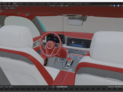 2024 Hongqi HS5 3D Model