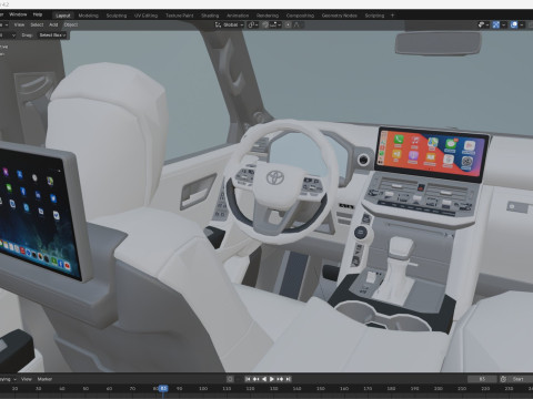 2024 Toyota Prado 3D Модель