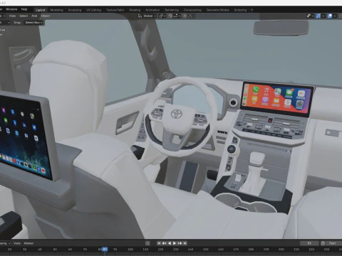 2024 Toyota Prado 3D Model