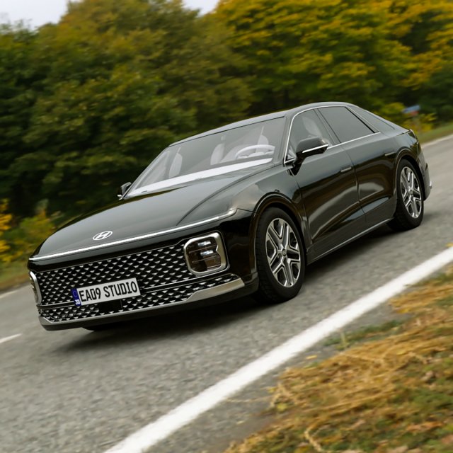2024 Hyundai Grandeur 3D-Modell .c4d .max .obj .3ds .fbx .stl .blend