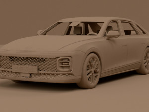 2024 Hyundai Grandeur 3D-Modell