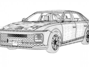 2024 Hyundai Grandeur 3D-Modell
