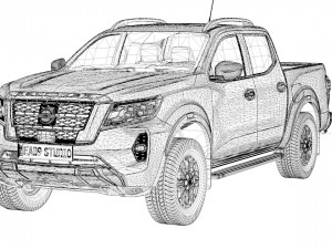 2024 Nissan Navara Frontier 3D Model