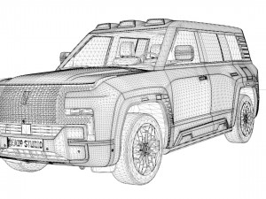BYD YangWang U8 2024 3D Model