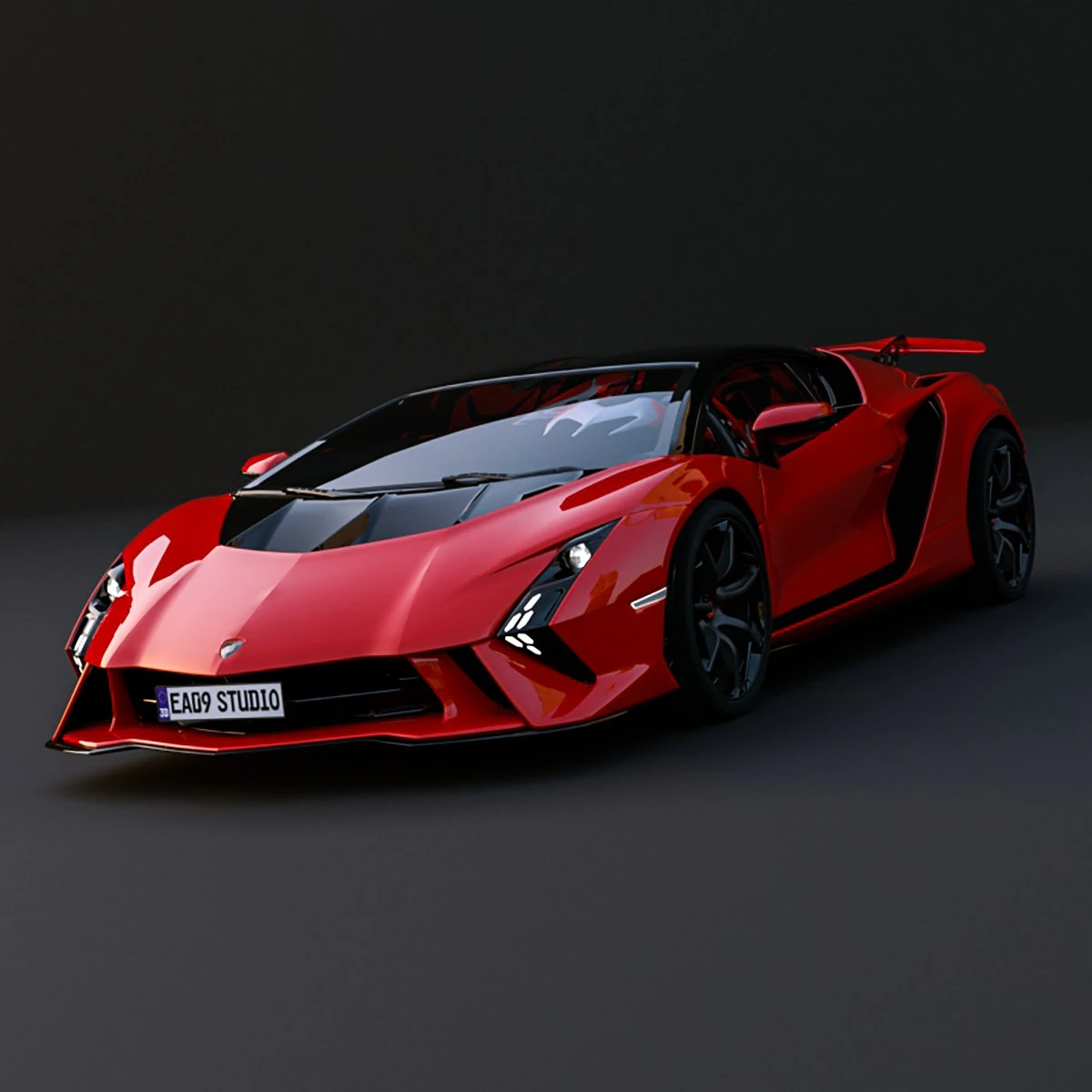 Lambo Invencible 2024 3D Model .c4d .max .obj .3ds .fbx .stl .blend 