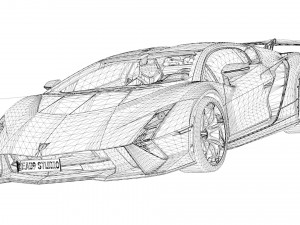 Lambo Invencible 2024 3D-Modell