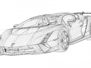 Lambo Invencible 2024 3D Model