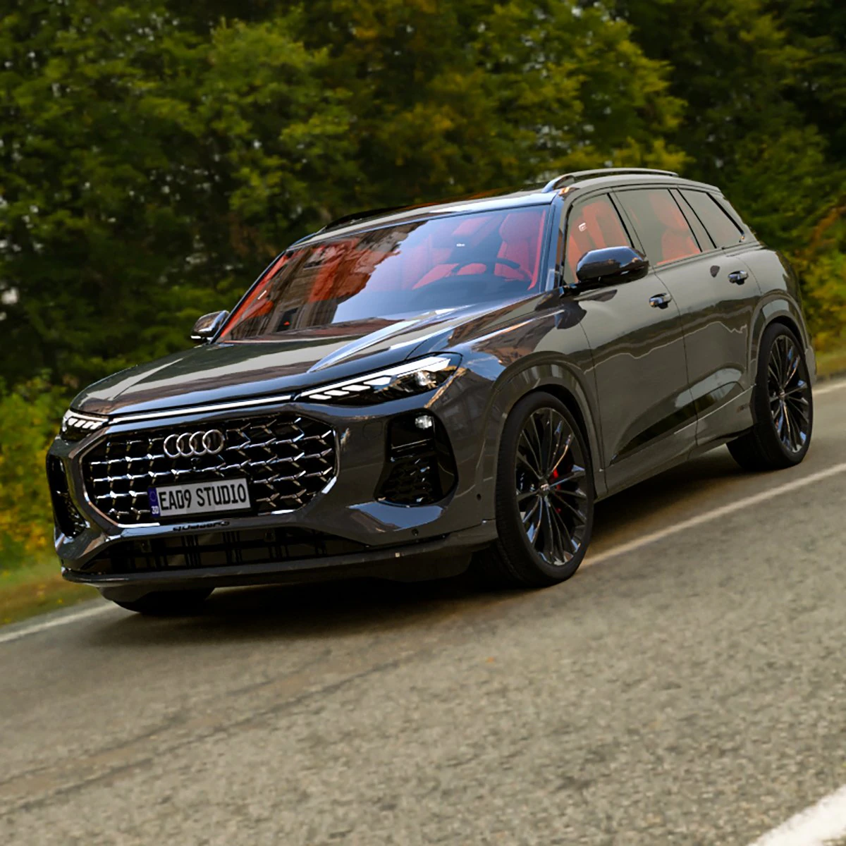 2024 Audi Q6 3D Model .c4d .max .obj .3ds .fbx .stl .blend