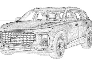 2024 Audi Q6 3D Model