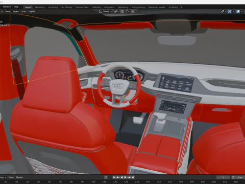 2024 Audi Q6 3D Model