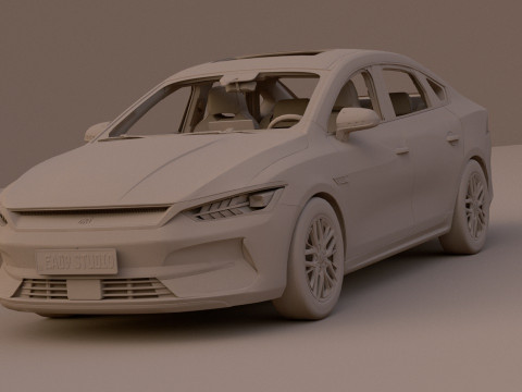 2024 BYD Qin-Plus EV 3D Model