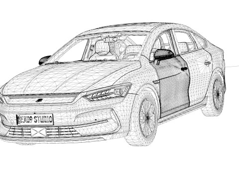 2024 BYD Qin-Plus EV 3D Model