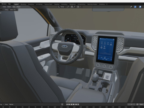 2024 Ford-Ranger Raptor Modelo 3D