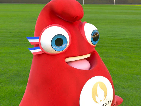 Paris 2024 Olympic Mascot 3D Model