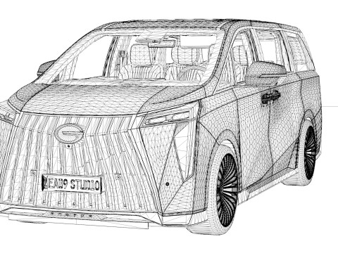 2024 GAC Trumpchi M8 3Dモデル