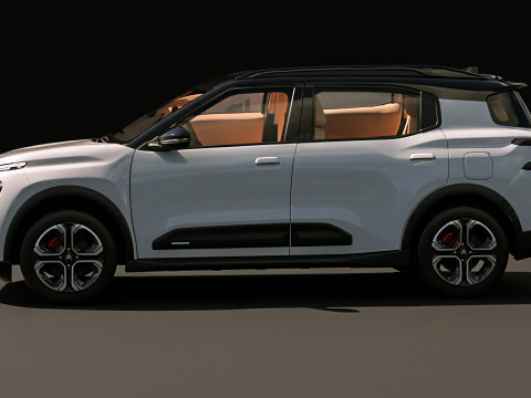 Citroen C3 AirCross 2024 3D Model