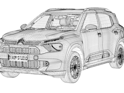 Citroen C3 AirCross 2024 3D Model