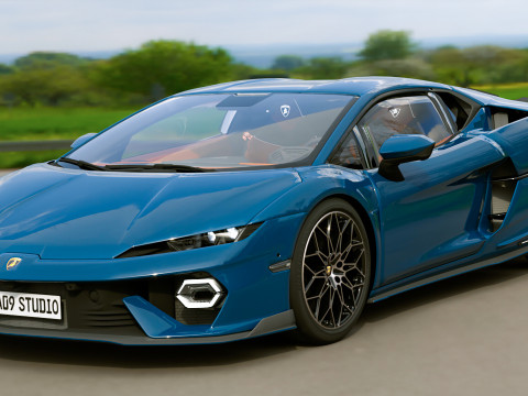 2025 Lambo TEMERARIO 3D Модель