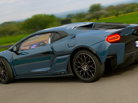 2025 Lambo TEMERARIO 3D Модель