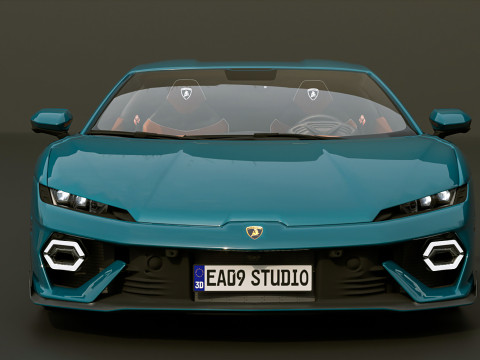 2025 Lambo TEMERARIO 3D Модель