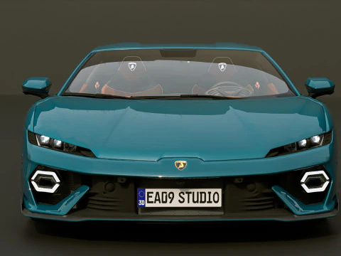 2025 Lambo TEMERARIO 3D Model
