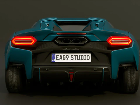 2025 Lambo TEMERARIO 3D Model