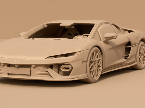 2025 Lambo TEMERARIO 3D Модель
