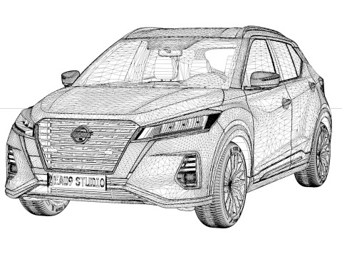 2024 Nissan Kicks Hatchback Modelo 3D