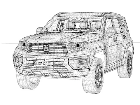 2024 GWM Tank 700 Hi4 3D Model