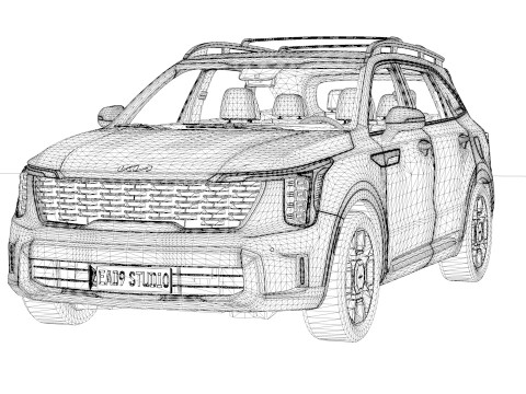 2025 Kia Sorento SX 3D Model