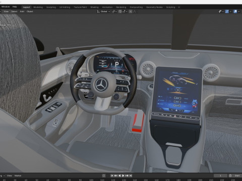 2025 Mercedes PureSpeed Concept 3D Модель