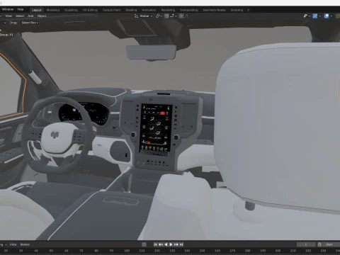 2025 Ram 1500 Ramcharger Modelo 3D