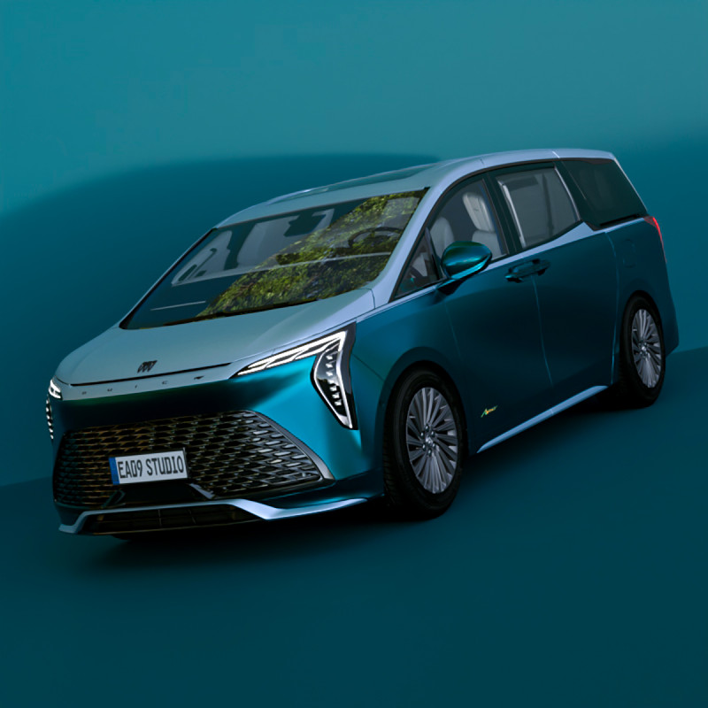 2024 Buick GL8 Century 3D Модель .c4d .max .obj .3ds .fbx .stl .blend