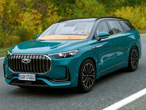 2024Chery Tiggo 9 Modelo 3D