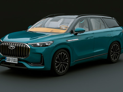 2024 Chery Tiggo 9 Modelo 3D