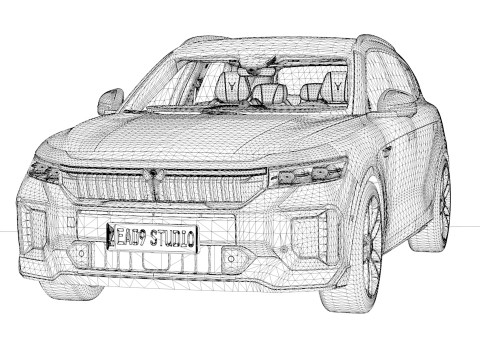 2024 DongFeng Voyah Free Modelo 3D