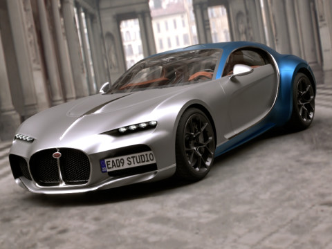 Bugatti Atlantic 2024 v2 3Dモデル