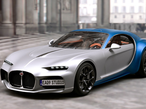 Bugatti Atlantic 2024 v2 3Dモデル