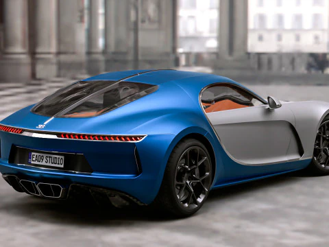 Bugatti Atlantic 2024 v2 3D Model